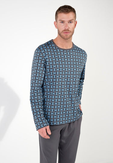 Aloys Long Sleepwear | Dark Grey Print 403063-P284